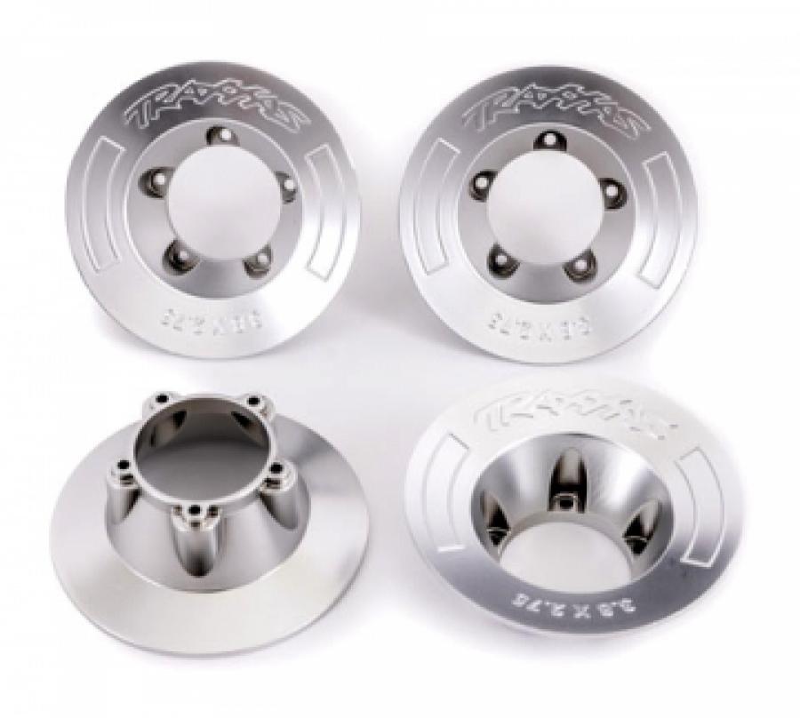 Traxxas Wheel Covers Satin Chrome (for Wheels #9572) (4) TRX9568X