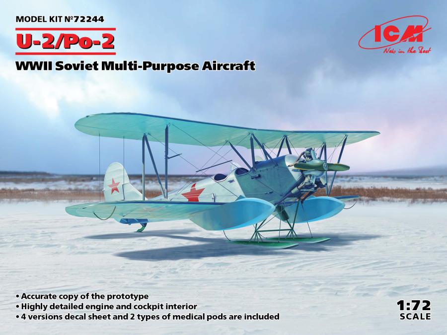 1:72  U-2/Po-2, WWII Soviet aircraft