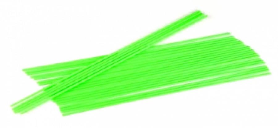 Antenna tubes neon green 3.2 x 311 mm (24)