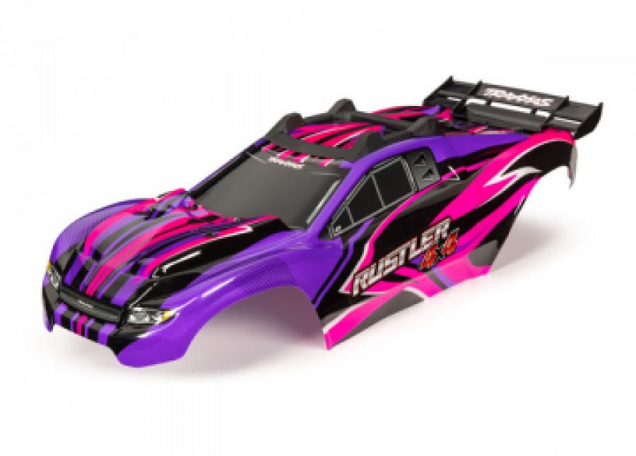 Traxxas Body Rustler 4x4 Pink & Purple Painted TRX6734P