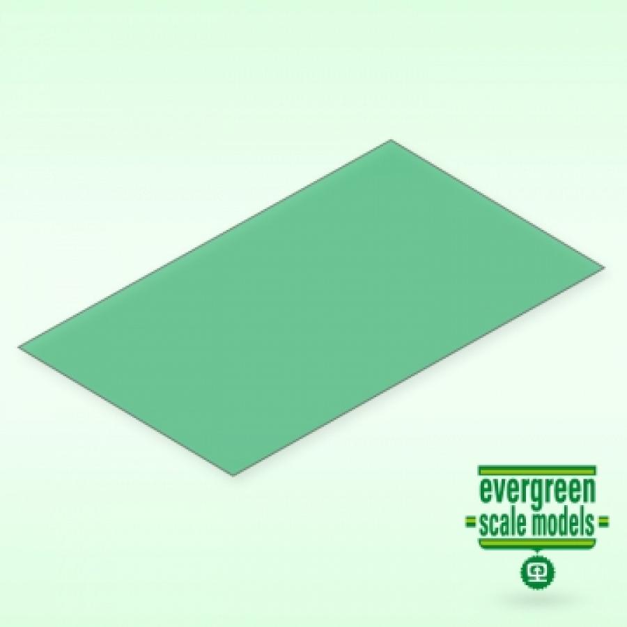 Green Transparent Sheet 0.25x150x300 mm (2 pcs)
