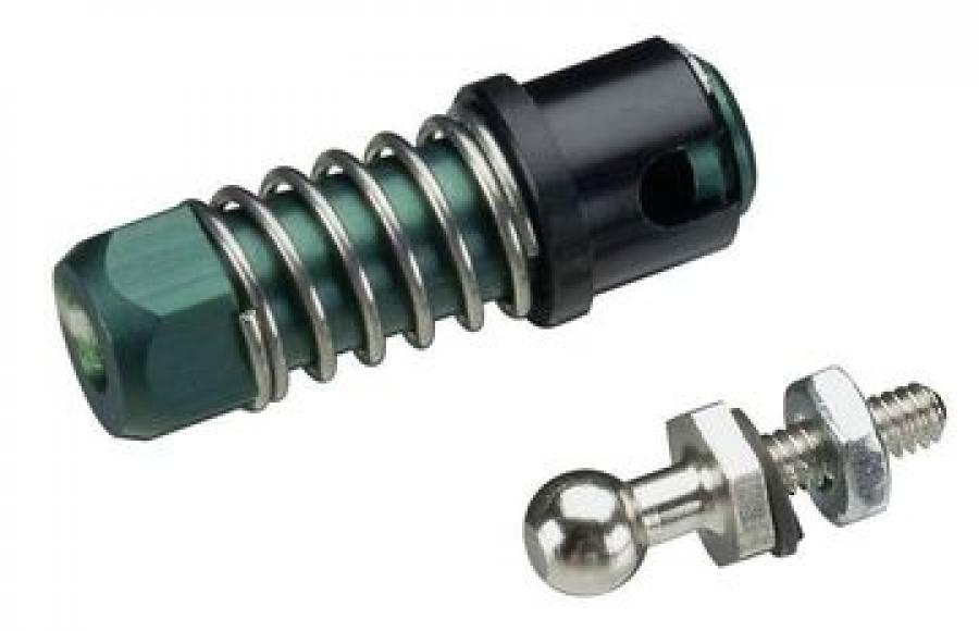 Aluminum Ball Connector 2mm with locking sleeve