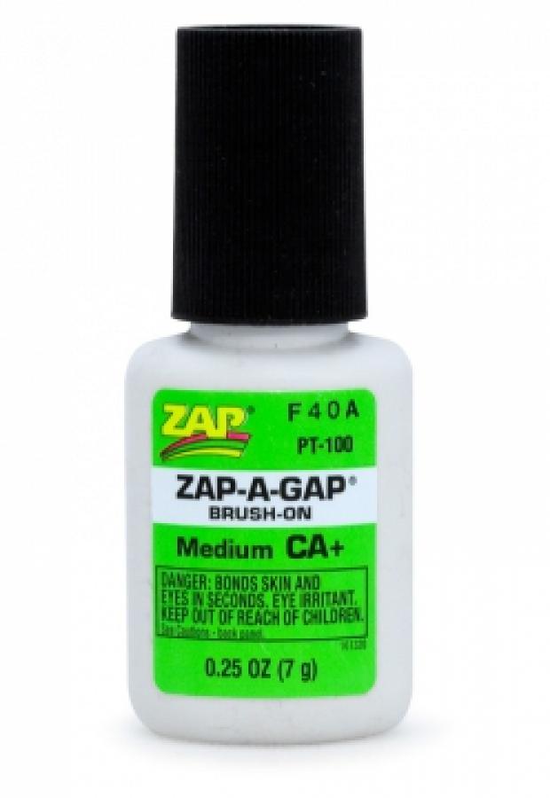 ZAP CA+ 1/4 oz 7gr Brush-On Green liima