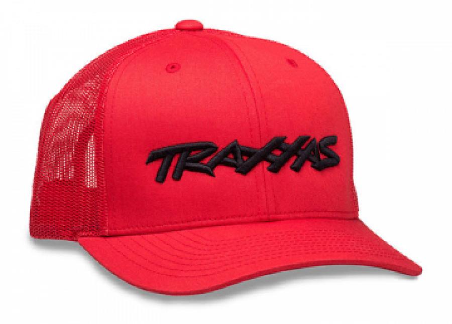 Traxxas Trucker Hat Curved Bill Red TRX1182-RBL