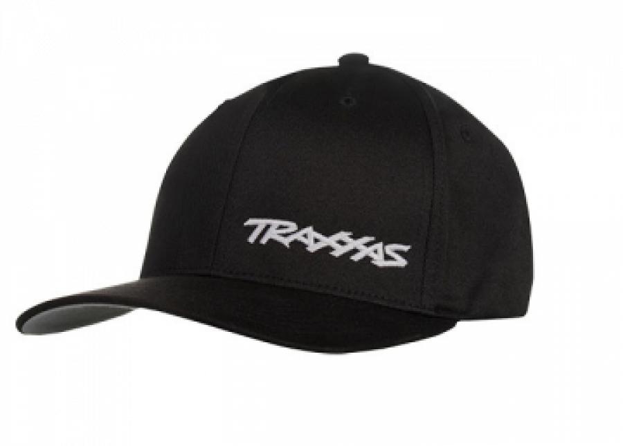 Traxxas Flex Hat Curved Bill Black/White Traxxas S-M TRX1187-BLW-SM