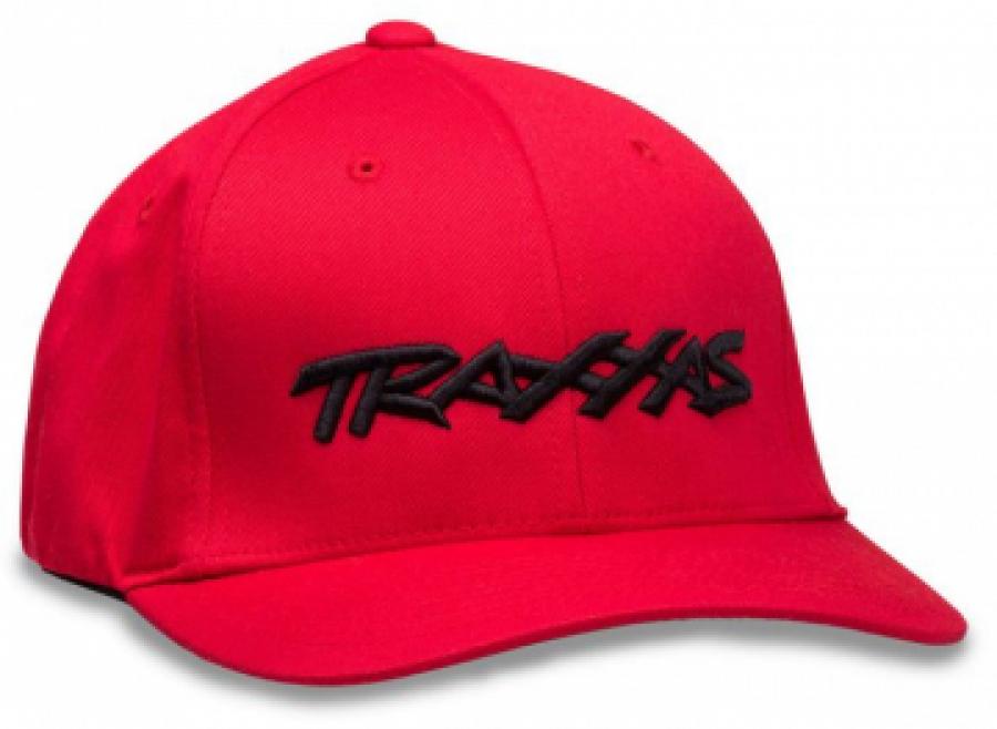 Traxxas Hat Curved Red Traxxas Logo L-XL TRX1188-RED-LXL