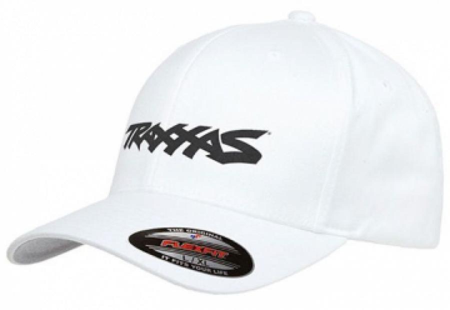 Traxxas Hat Curved White Traxxas Logo L-XL TRX1188-WHT-LXL