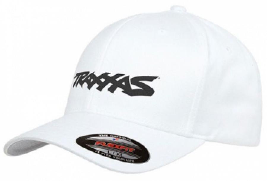 Traxxas Hat Curved White Traxxas Logo S-M TRX1188-WHT-SM