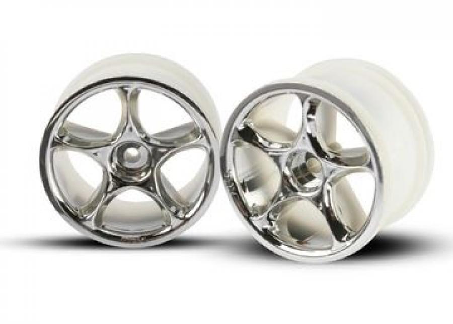 Traxxas Wheels Tracer Chrome 2.2" Rear (2) TRX2472