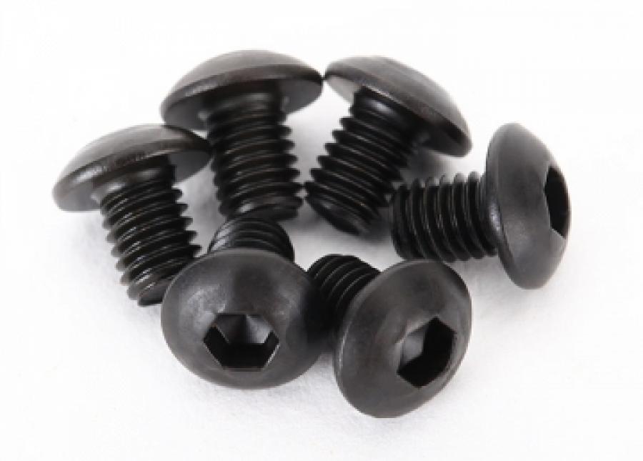 Traxxas Screws M3x4mm Button-head Hex Socket (6) TRX2515