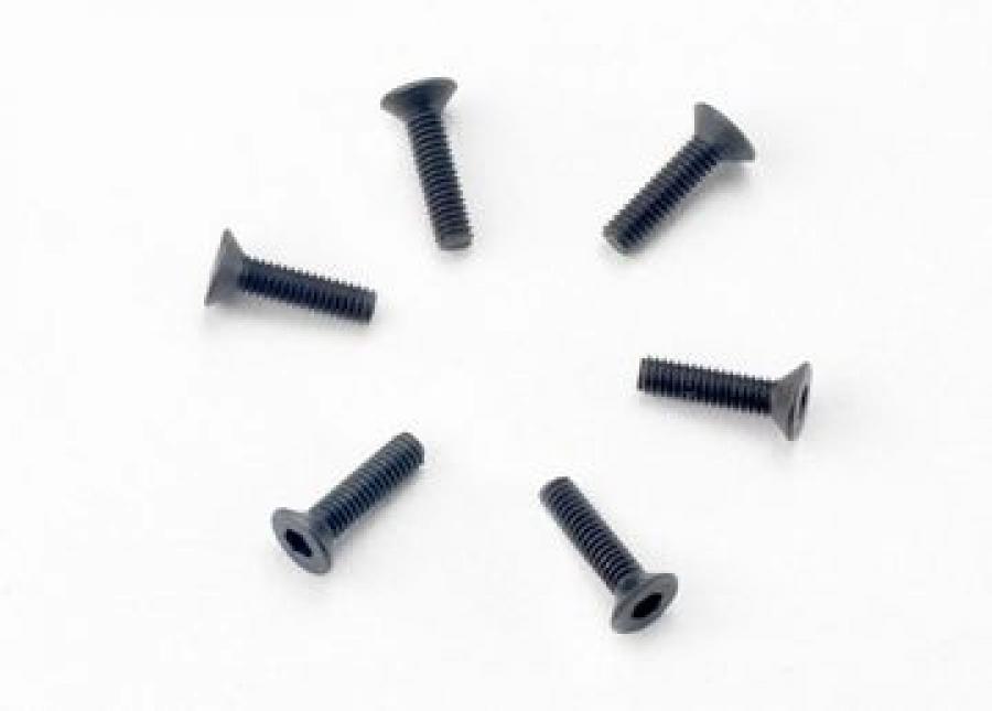 Traxxas Screws M2.5x10mm Countersunk Hex Socket (6) TRX2523