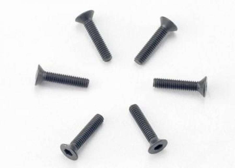 Traxxas Screws M2.5x12mm Countersunk Hex Socket (6) TRX2526