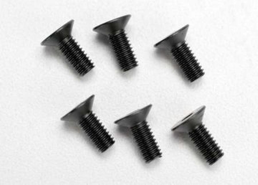 Traxxas Screws M4x10mm Countersunk Hex Socket (6) TRX2535
