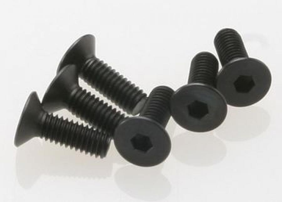 Traxxas Screws M4x12mm Countersunk Hex Socketv (6) TRX2542