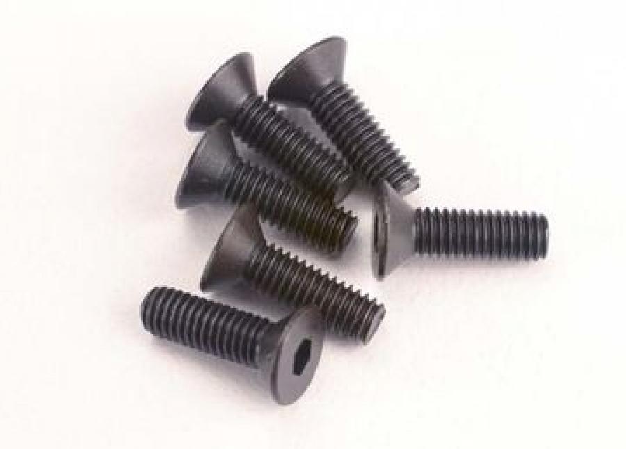 Traxxas Screws M3x10mm Countersunk Hex Socket (6) TRX2551