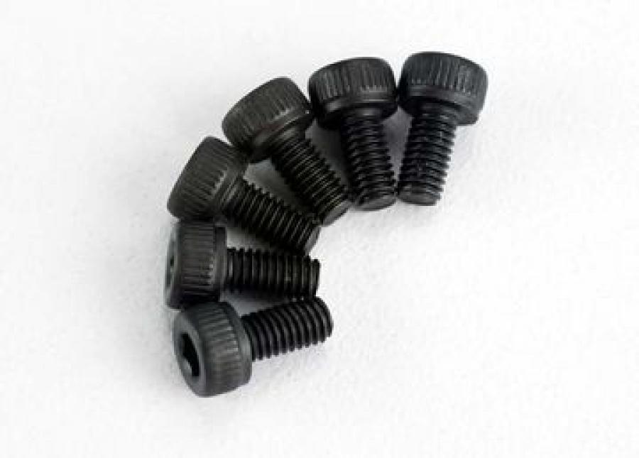 Traxxas Screws M3x6mm Cap-head Hex Socket (6) TRX2554