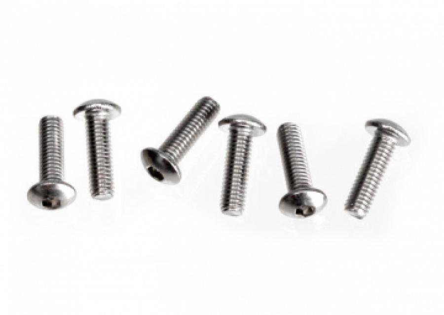 Traxxas Screws M3x10 Button-head Hex Socket Stainless Steel (6) TRX2577X
