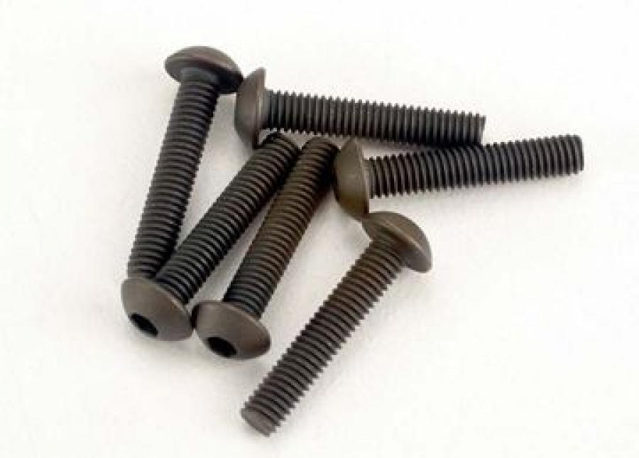 Traxxas Screws M3x15 Button-head Hex Socket (6) TRX2579