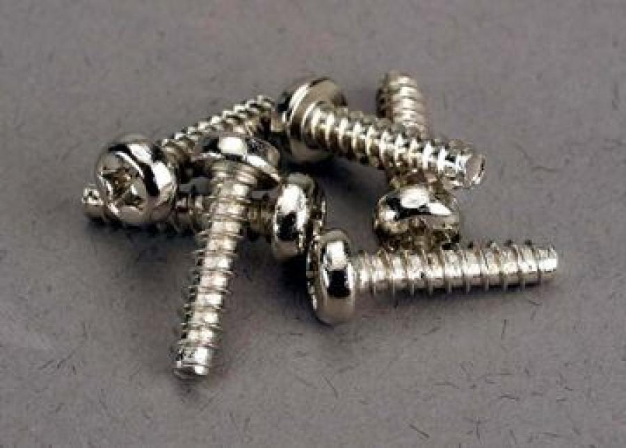 Traxxas Screws, 3x12mm roundhead self-tapping (6) TRX2676