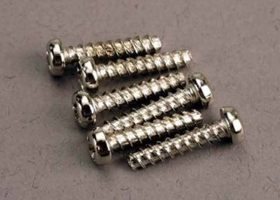 Traxxas Screws, 3x14mm roundhead self-tapping (6) TRX2677