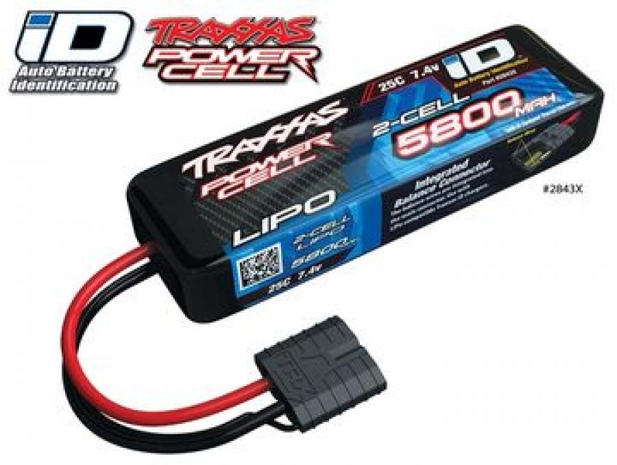 Traxxas Li-Po Battery 2S 7,4V 5800mAh 25C iD-connector TRX2843X