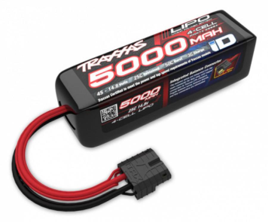 Traxxas Battery Li-Po 4S 14,8V 5000mAh 25C iD-Connector (Short) TRX2888X
