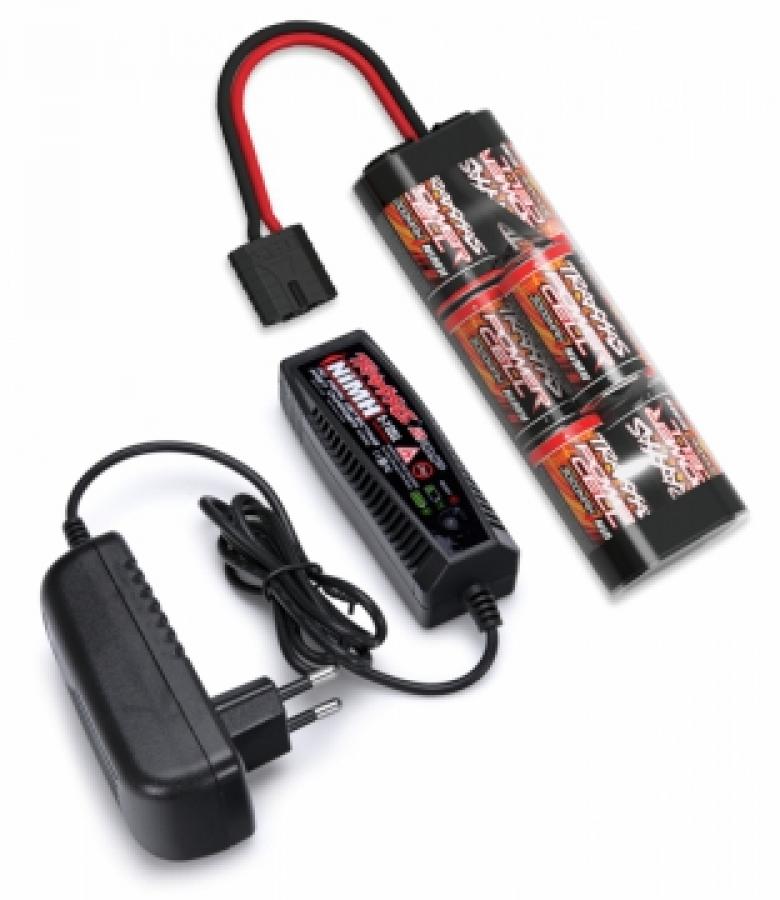 Traxxas Charger (2A) and 8,4V NiMH 3000mAh Hump iD Combo TRX2984G