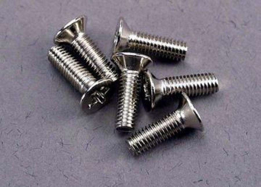 Traxxas Screws M3x10mm Countersunk (6) TRX3177