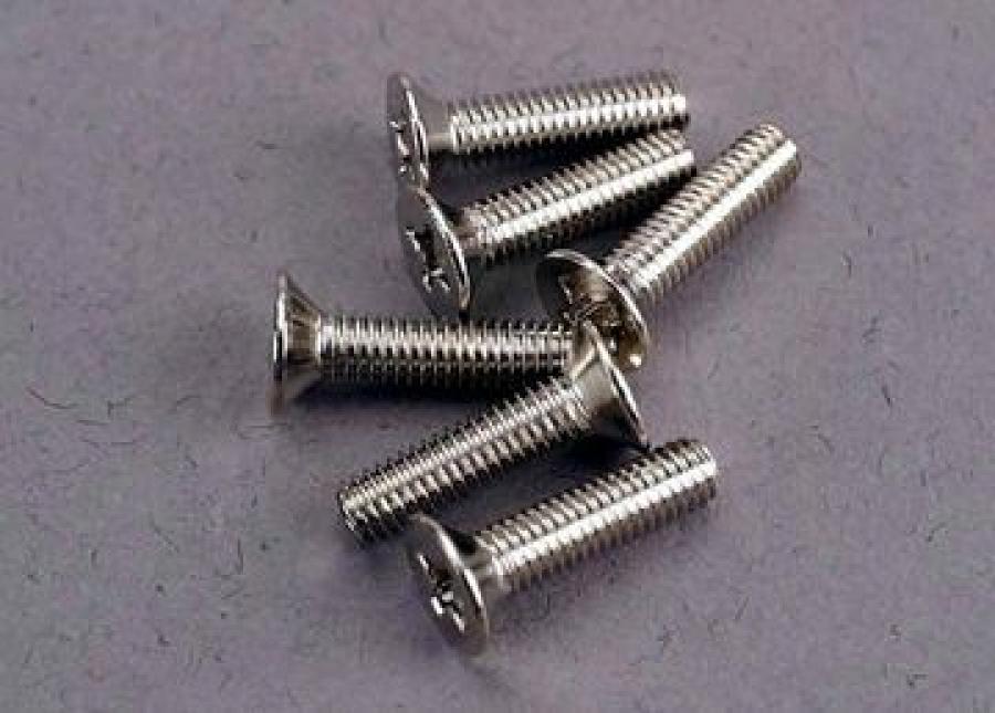 Traxxas Screws M3x12mm Countersunk (6) TRX3178