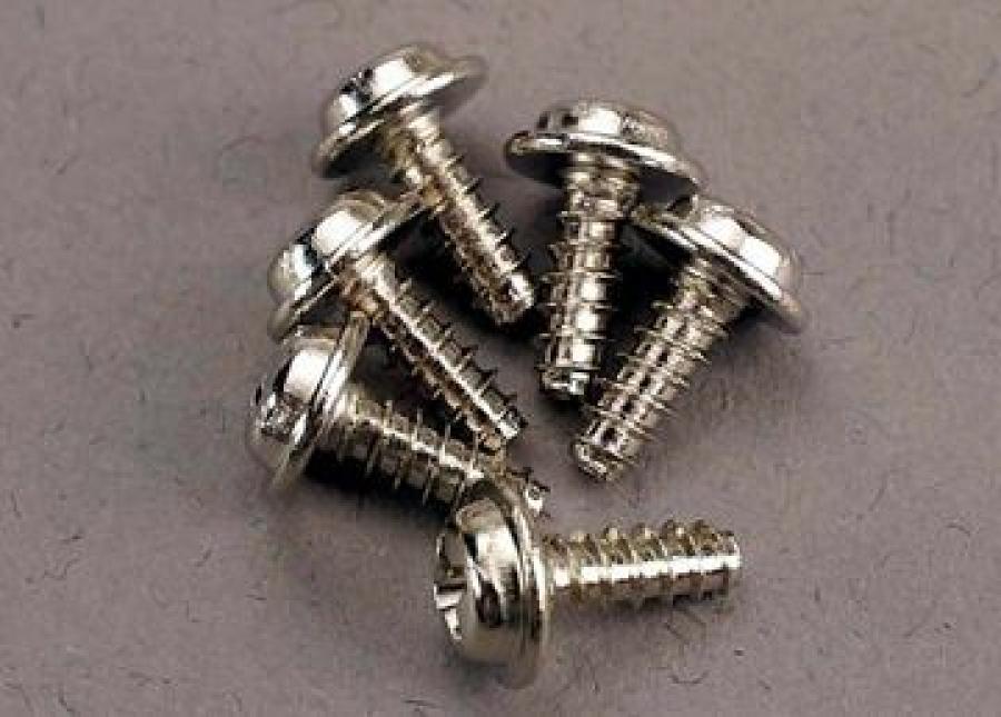 Traxxas Screws 3x8mm Self-tapping Washerhead (6) TRX3290