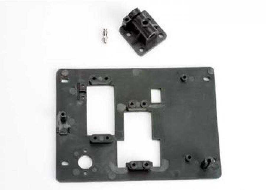 Traxxas Radio Tray / Drive Shaft Mount / Pressure Fitting Nitro Vee TRX3515