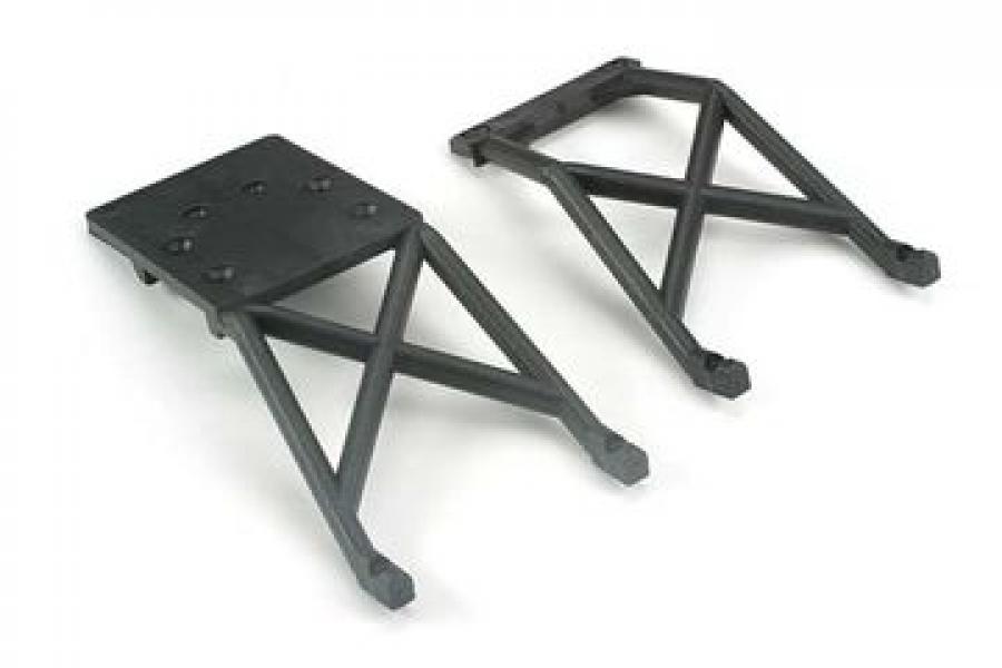 Traxxas Skid Plates Front and Rear Black TRX3623