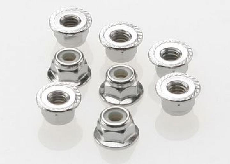 Traxxas Lock Nut Flanged M4 Steel (8) TRX3647