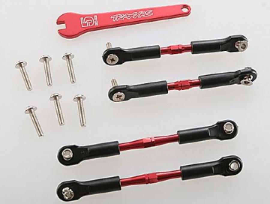 Traxxas Turnbuckle Camber Link Set Aluminium Red TRX3741X