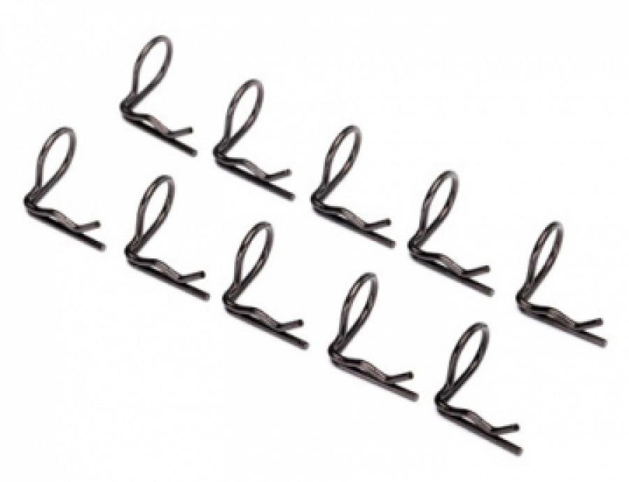 Traxxas Body Clips Angled Black (10) TRX3935A