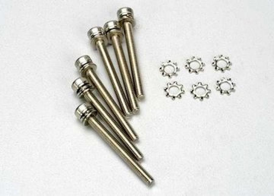 Traxxas Screws M3x28 Cap-head Hex Socket w/ Lockwasher (6) TRX3963