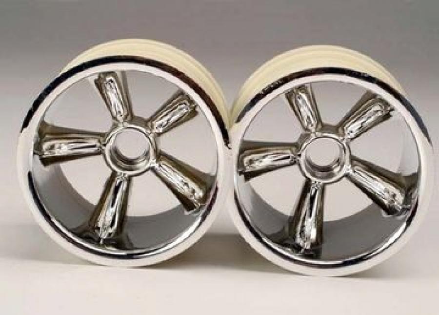 Traxxas Wheels Pro-Star Chrome 2.2" Nitro Front (2) TRX4174