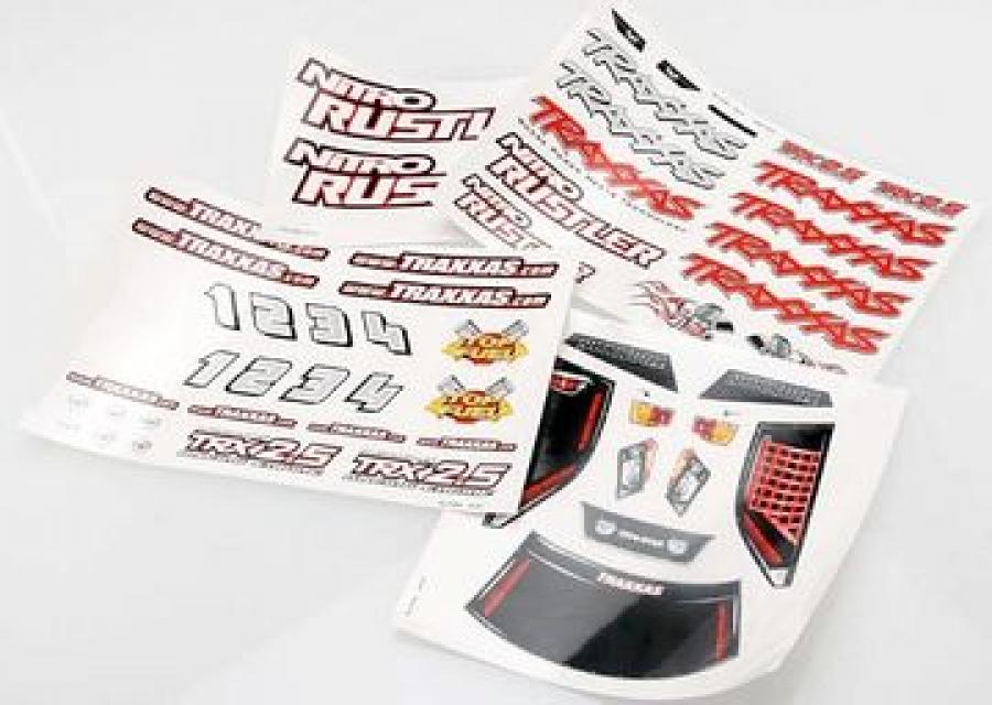 Traxxas Decal Sheets Nitro Rustler TRX4413X