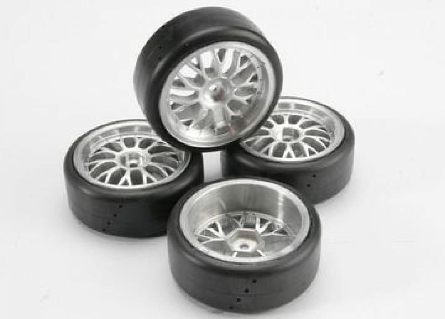 Traxxas Tires & Wheels Pro-Trax/BBS Chrome 1.9" (4) TRX4873