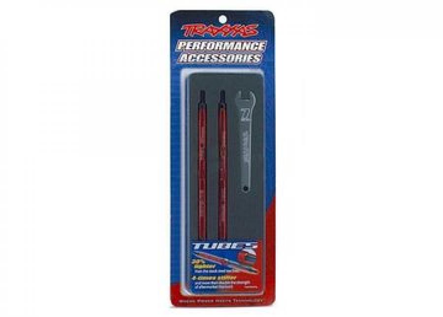 Traxxas Turnbuckle Toe Links Rear 124mm Aluminium Red (2) TRX5143R