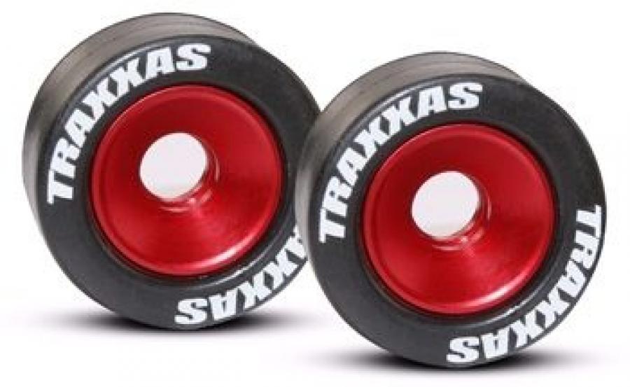 Traxxas Wheelie Wheels Aluminium Red (2) TRX5186