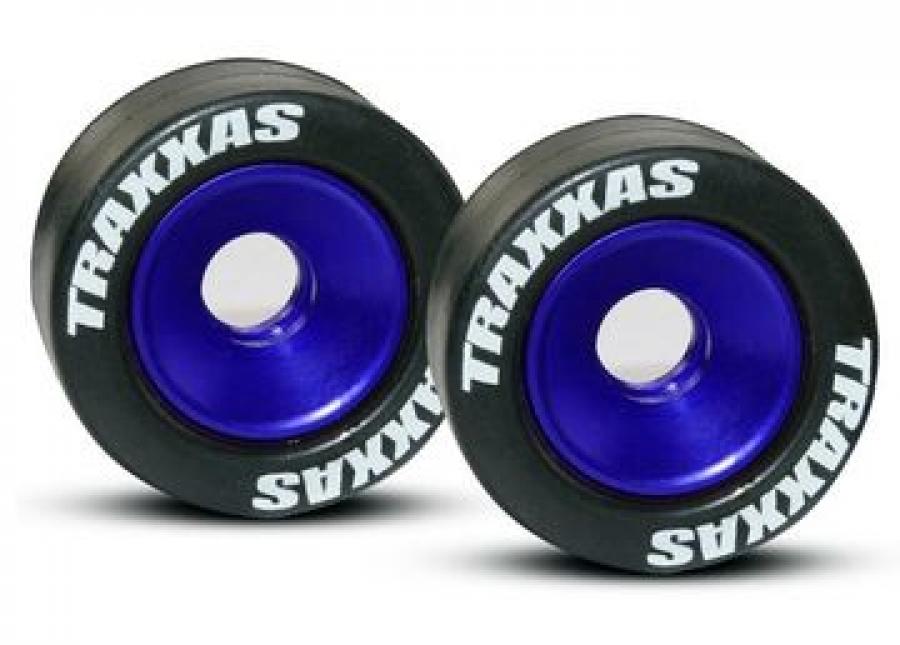 Traxxas Wheelie Wheels Aluminium Blue (2) TRX5186A