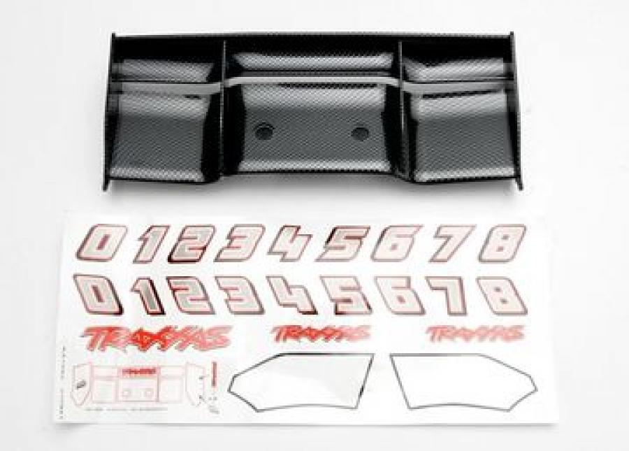 Traxxas Revo Wing Exo-Carbon with Decals TRX5446G