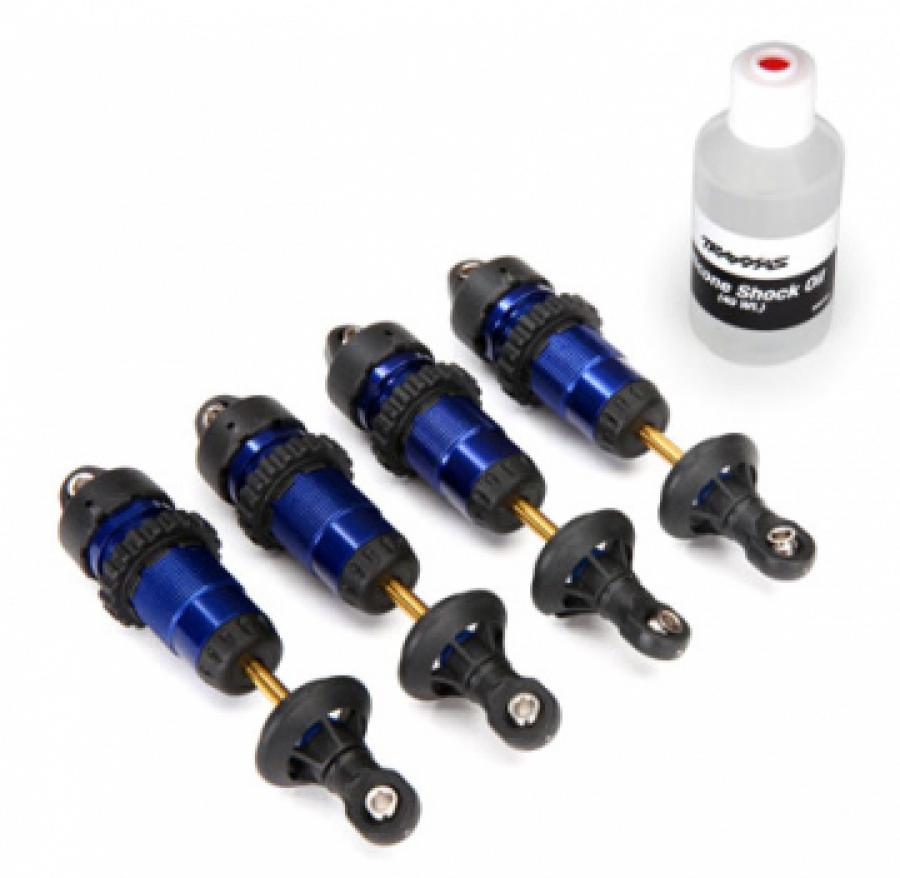 Traxxas Shocks GTR Complete Aluminium Blue (4) TRX5460A