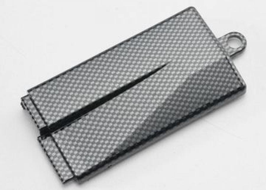 Traxxas Battery cover (mid chassis), Exo-Carbon finish (Jato) TRX5523G