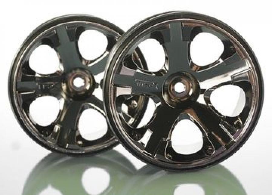 Traxxas Wheels All-Star Black Chrome 2.8" (2) TRX5576A