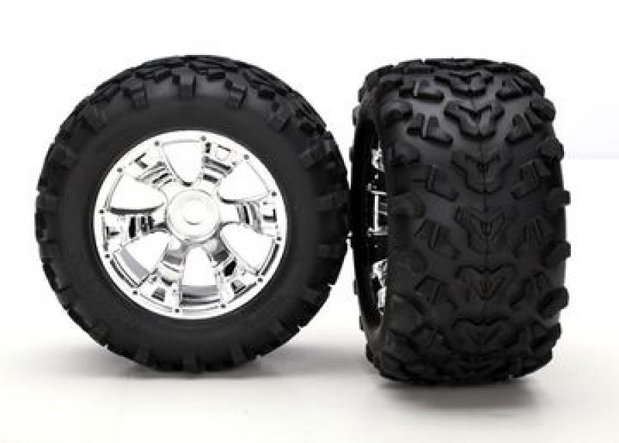 Traxxas Tires & Wheels Maxx/Geode (17mm) 3.8" (2) TRX5674