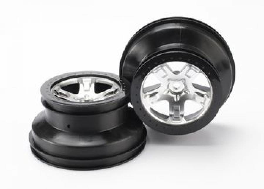 Traxxas Wheels SCT Matt Krom-Svart 2.2/3.0" 4WD/2WD Rear (2) TRX5872X