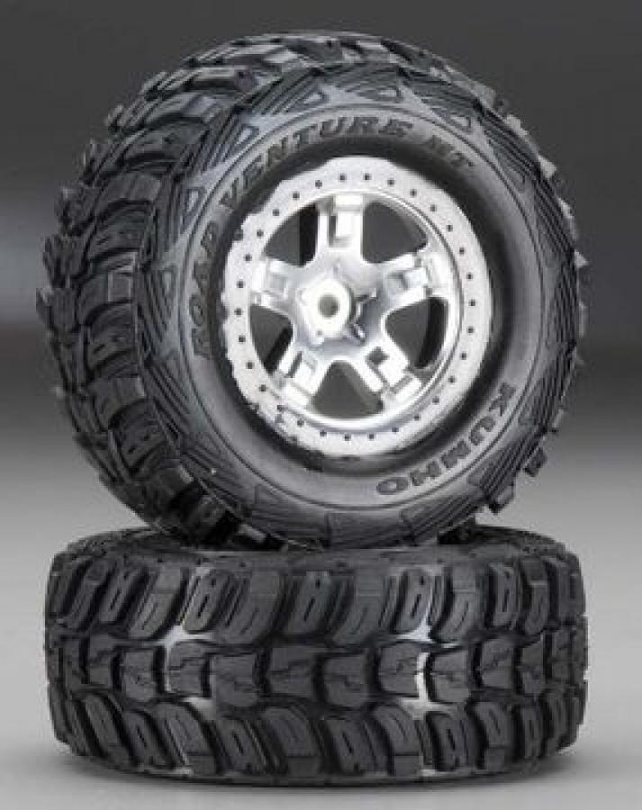 Traxxas Tires & Wheels Kumho/SCT Satin-Black 4WD/2WD Rear (2) TRX5880