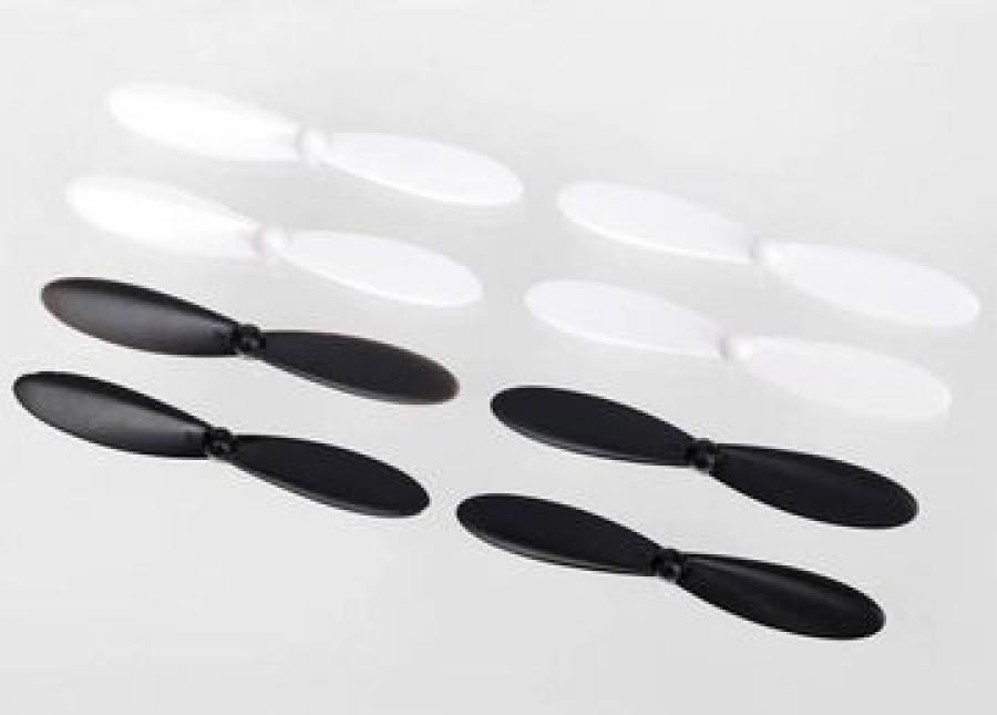 Traxxas Rotor Blade Set, white (4), black (4) TRX6225